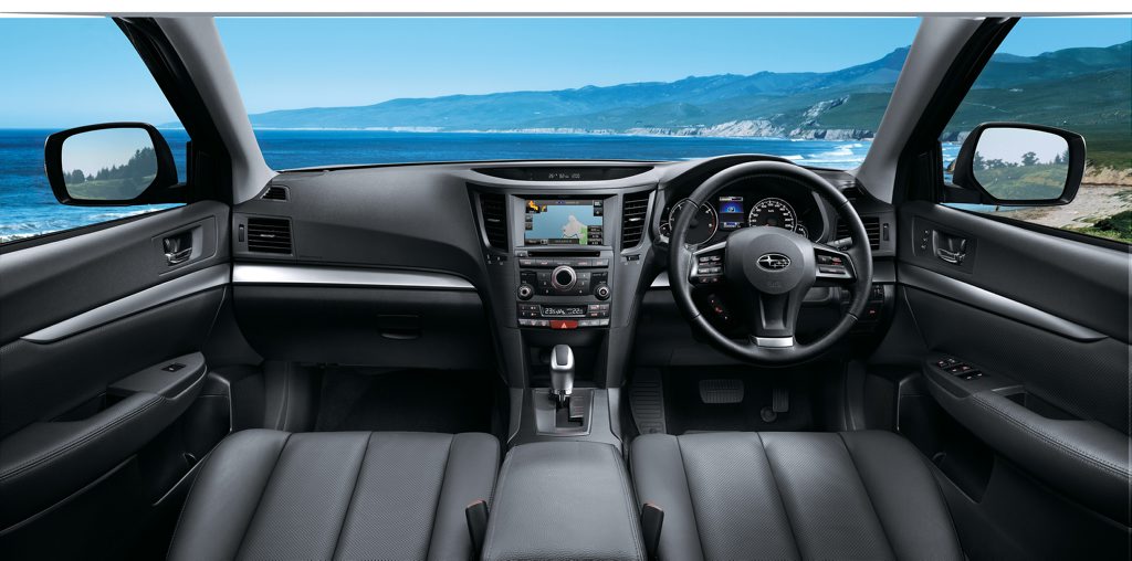 Inside the Subaru Outback Premium. Inside the Subaru Outback Premium.